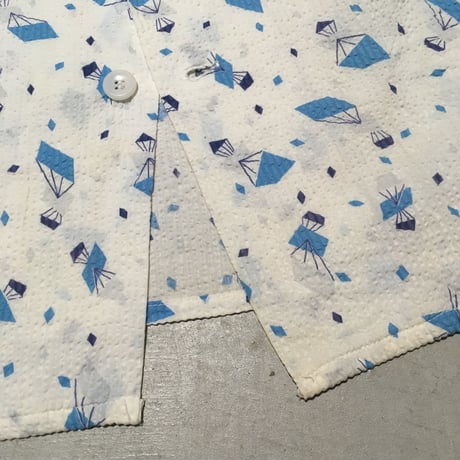 1950's Unknown Seersucker S/S Pajama Shirt