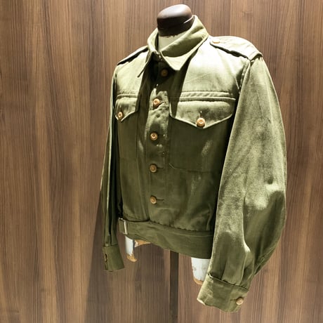 1950's British Army Green Denim Jacket Deadstock