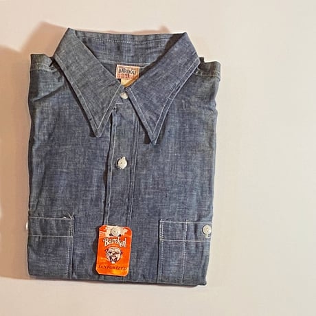 1940〜50's BAREKAT Chambray L/S Shirt Deadstock