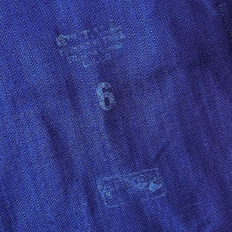 1940's French Military Herringbone Linen Jacket Deadstock