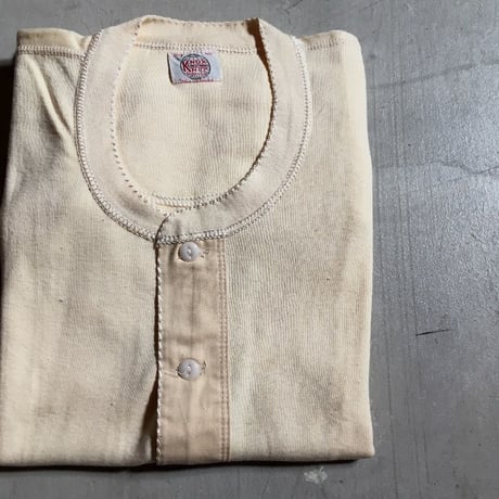 1940's〜 Knox Knit Henleyneck L/S Tee Deadstock