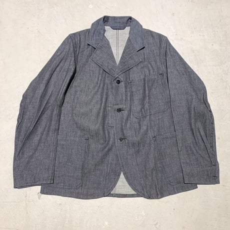 1950's British Unknown Black Denim Work Jacket