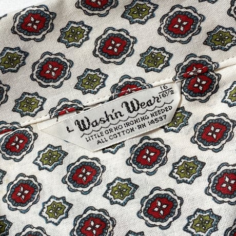1960's Wash'n Wear S/S Shirt Deadstock
