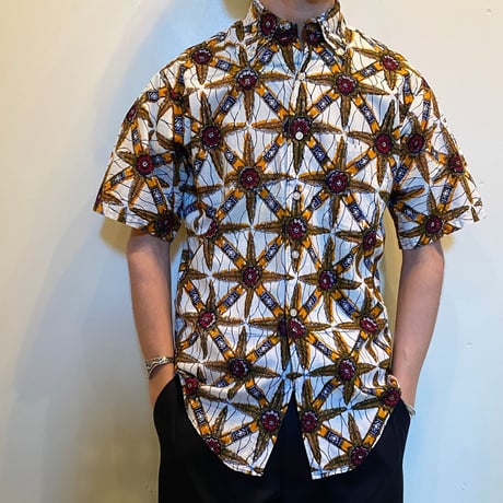 1960's DONEGAL Batik S/S Shirt