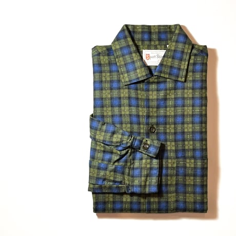 1960's Sport Shirt Flannel L/S Shirt Deadstock