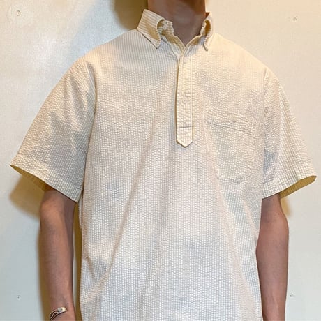 1970〜80's Brooks Brothers Seersucker Pullover S/S Shirt