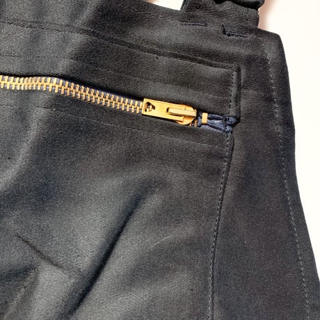 1950's〜 LE POPULAIRE Black Moleskin Overall Deadstock