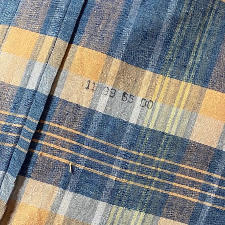 1960's h.i.s Indian Madras S/S Shirt