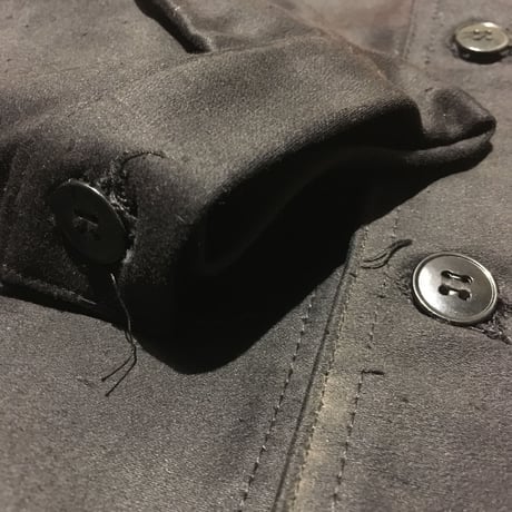 1950's Dubure&Deverchere Black Moleskin Jacket Deadstock