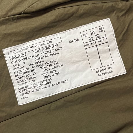 2000's〜 RAF MK3 Flight Jacket