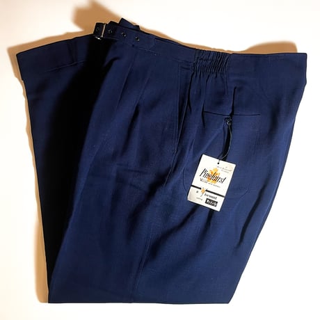 1950's Silver Rayon Slacks Deadstock