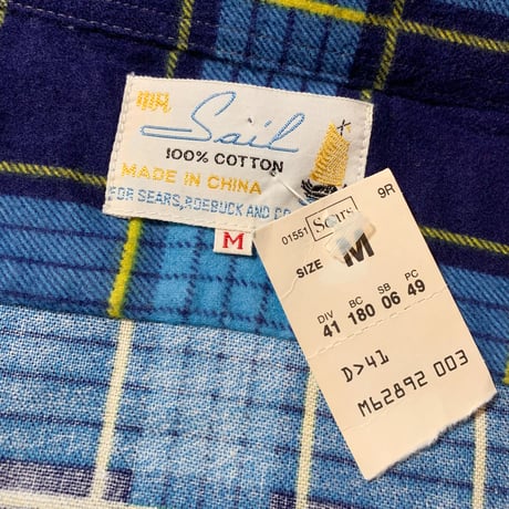 1970's Sears Flannel L/S Shirt Deadstock