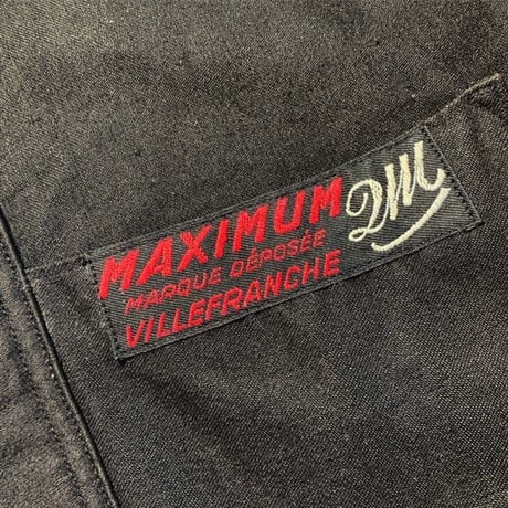 1950's MAXIMUM Black Moleskin Jacket