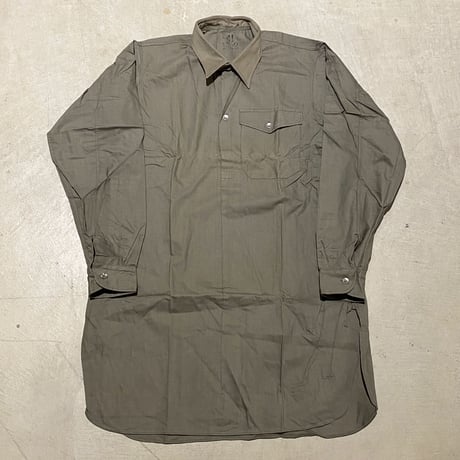 1940's Swedish Military M-39 Pullover L/S Shirt Deadstock