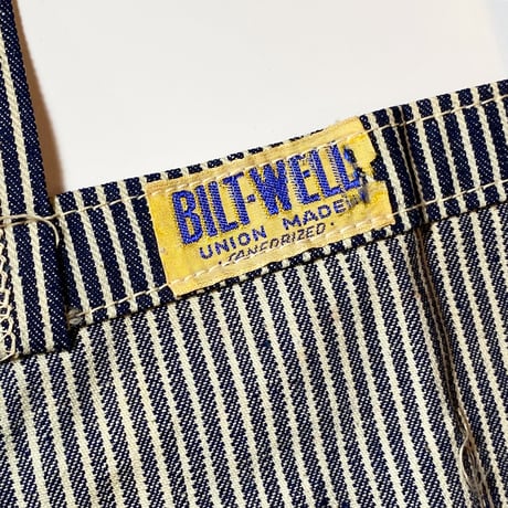 1940's BILT-WELL Hickory Apron Deadstock