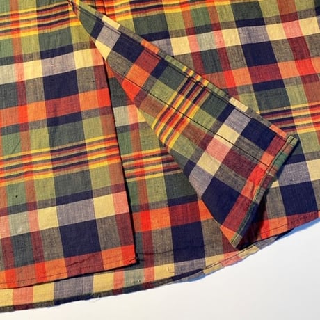1960's〜 Sears Indian Madras L/S Shirt