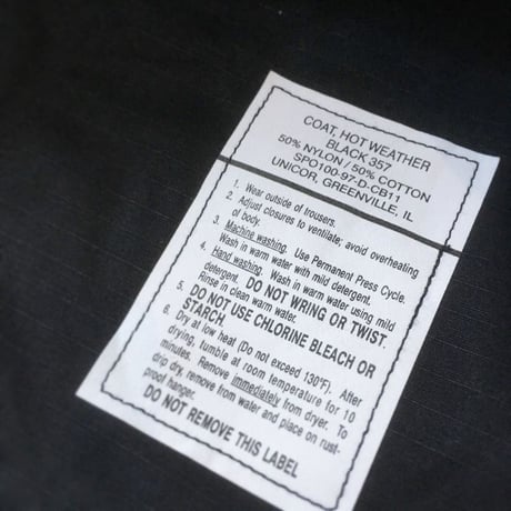 1990's US Military BLACK 357 BDU Jacket Deadstock
