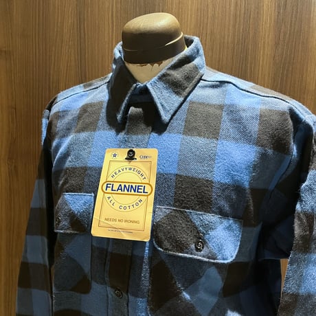 1990's DAKOTA Heavy Flannel L/S Shirt Deadstock