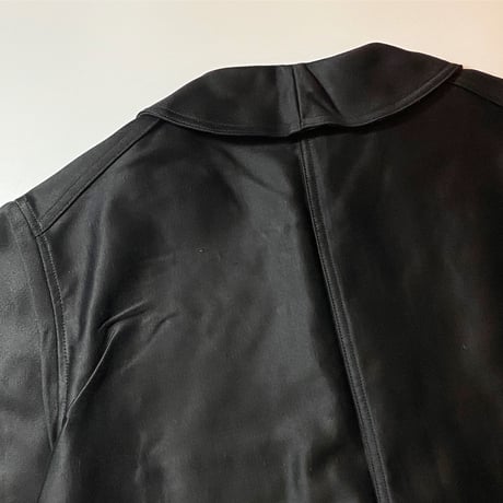1940's LE MONTAGNARD Black Moleskin Jacket Deadstock