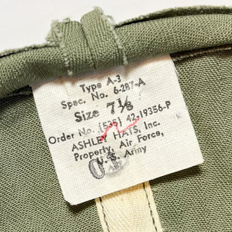 1940's USAAF A-3 Herringbone Cap Deadstock