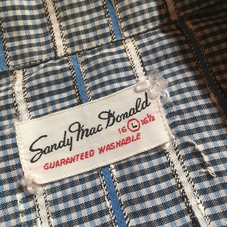1960's Sandy mac Donald S/S Shirt