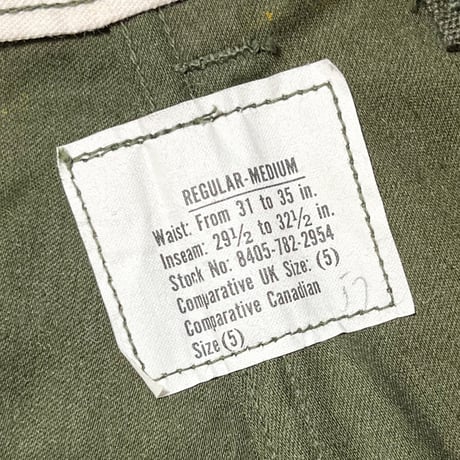 1960's US.ARMY M-65 Field Trousers Deadstock