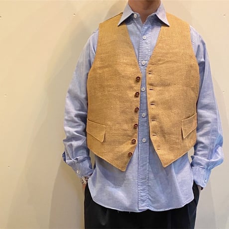 1960's The Oxford Shop Inc. Linen Vest