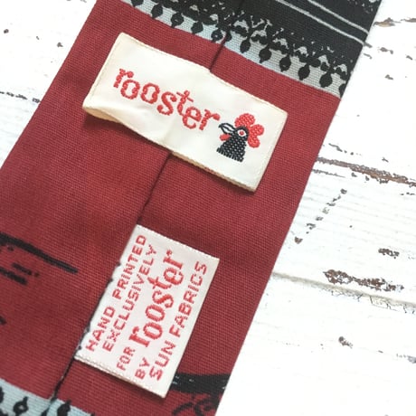 1960's Rooster Cotton Necktie