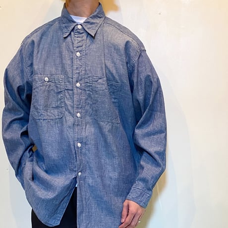1950〜60's Unknown Chambray L/S Shirt