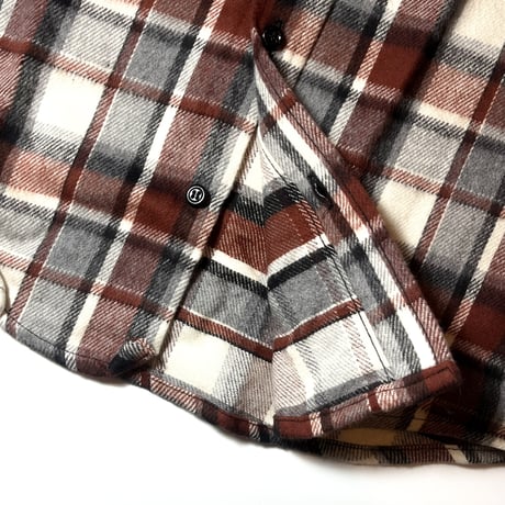 1980's WINTER RUN Heavy Flannel L/S Shirt Deadstock