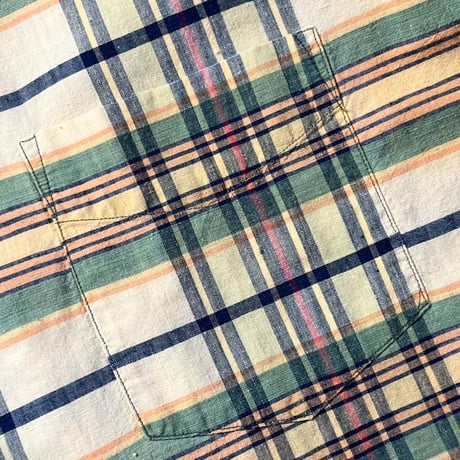1960's WREN LTD. Indian Madras L/S Shirt