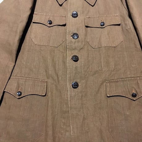 1930's〜 MARUQUE VEUVE MAURIANGE Linen Hunting Jacket