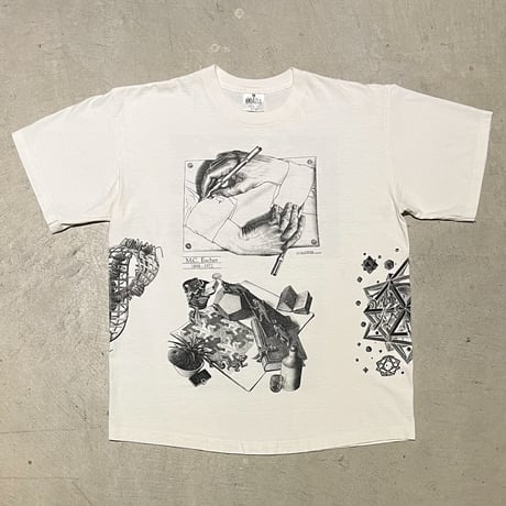 1990's ANDAZIA M.C.ESCHER Mulch Printed Tee