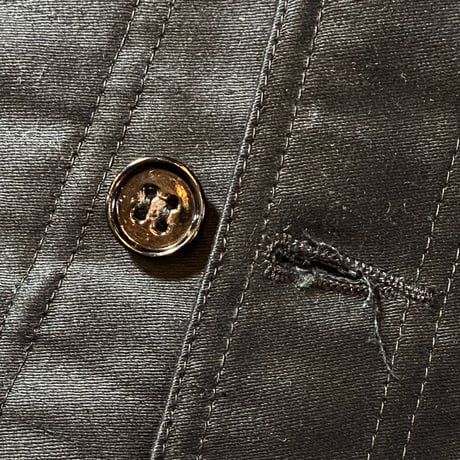 1940's〜 Vetement Combet Black Moleskin Jacket Deadstock