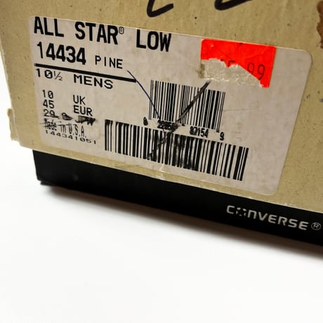 1990's CONVERSE ALL STAR Low Deadstock