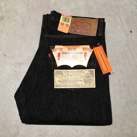 1980〜90's Levi's 501 Black Denim Pants Deadstock