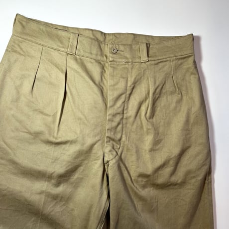 1950〜60's French Army M-52 Chino Trousers Deadstock