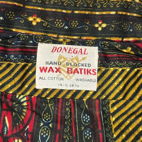 1960's DONEGAL Batik S/S Shirt Deadstock
