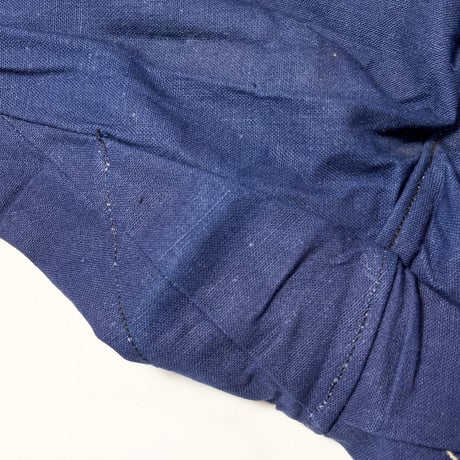 1930's French Unknown Indigo Cotton&Linen Trousers Deadstock