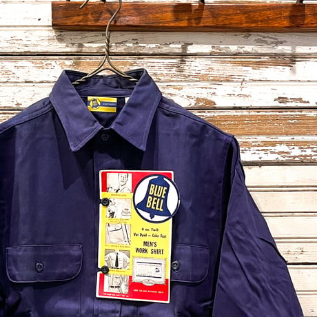 1960's BLUE BELL Cotton Twill L/S Shirt Deadstock