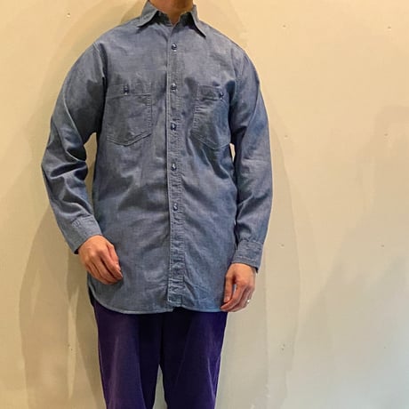 1940's US.NAVY Chambray L/S Shirt