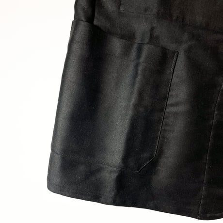 1950's Le Mont Saint-Martin Black Moleskin Jacket Deadstock