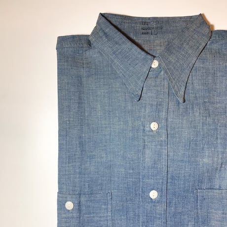 1950's Unknown Chambray L/S Shirt Deadstock