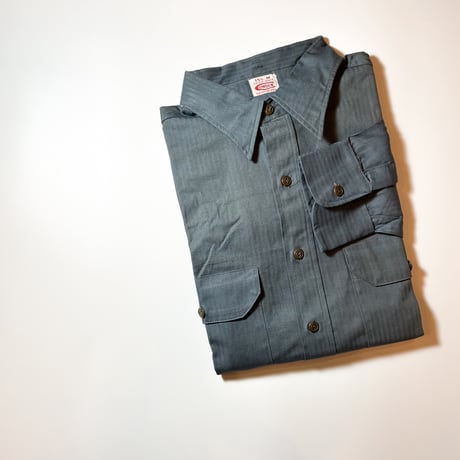 1950's COWDEN Herringbone L/S Shirt Deadstock