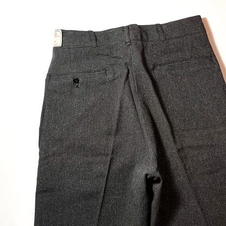 1940's Unknown Black Covert Trousers Deadstock