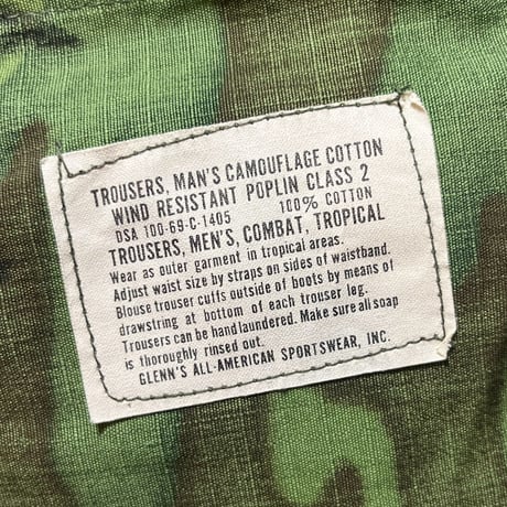 1960's US.ARMY ERDL Jungle Fatigue Trousers