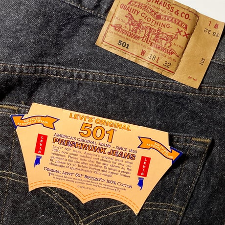 1990's Levi's 501 Black Denim Pants