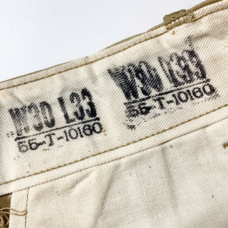 1940's US.ARMY M-45 Chino Trousers Deadstock