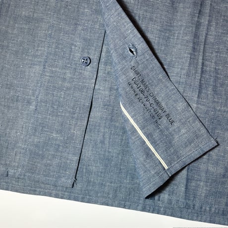 1970's US.NAVY Chambray L/S Shirt Deadstock