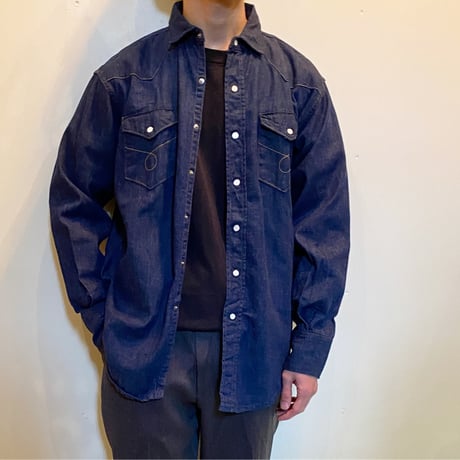 1950's FOREMOST Denim Western L/S Shirt